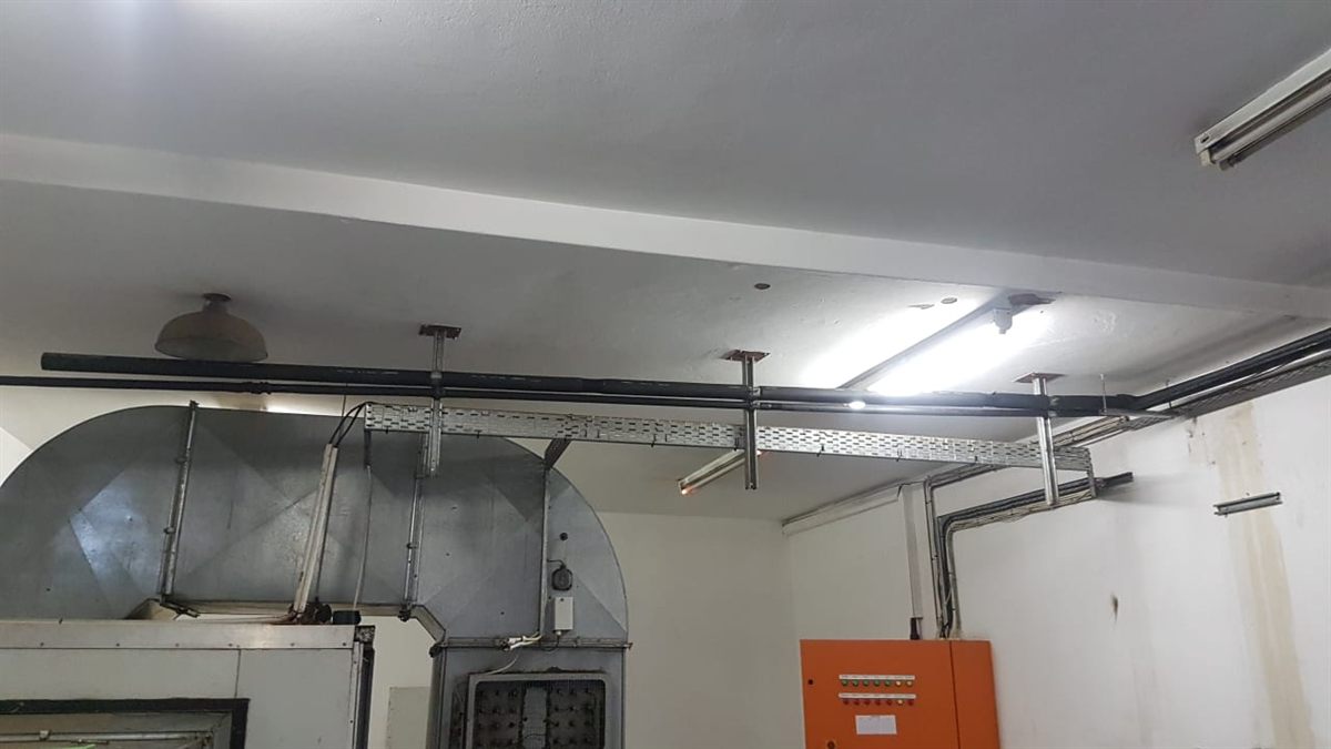 Commercial kitchen extraction canopy and ducting